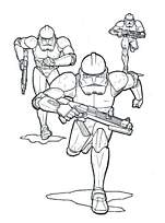 coloriage star wars attaques des clones